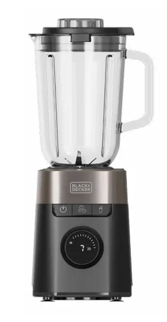 BXJB1201E 2,2 L Batidora de vaso 2200 W Negro, Plata, Transparente