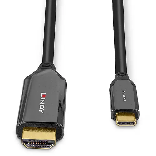 43369 adaptador de cable de vídeo 3 m USB Tipo C HDMI tipo A (Estándar) Negro - Imagen 4