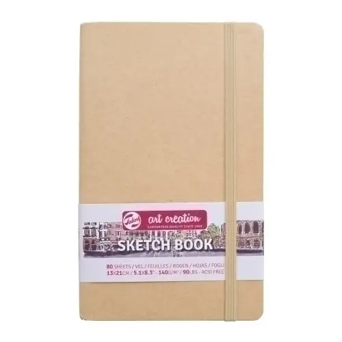 CUAD.TALENS BOCETO TD 13x21 80h KRAFT - Pack de 5 unidades