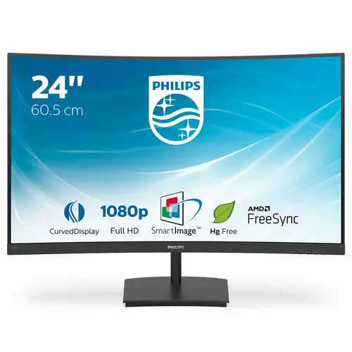 E Line 241E1SC/00 LED display 59,9 cm (23.6") 1920 x 1080 Pixeles Full HD Negro - Imagen 2