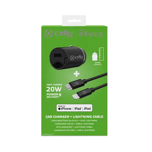 CCMINILIGHT cargador de dispositivo móvil Smartphone Negro Encendedor de cigarrillos Auto - Imagen 4