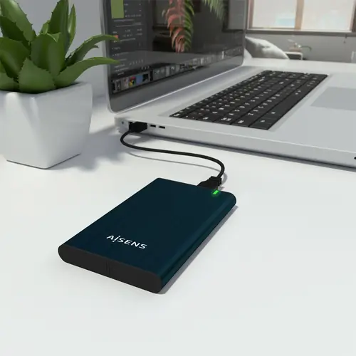 Caja Externa 2.5" ASE-2525PB 9.5 mm SATA A USB 3.0/USB 3.1 Gen1, Azul Pacifico - Imagen 8