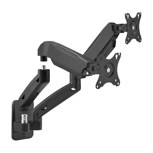 Soporte De Pared Pro Contrapeso Giratorio E Inclinable Para Monitor/tv 9kg (3 Pivotes, 2 Brazos) De 17-32, Negro - Imagen 2