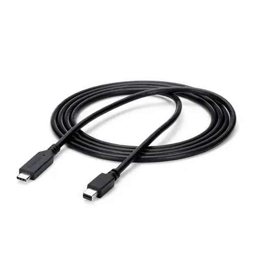 Cable 1,8m USB-C a Mini DisplayPort - 4K 60Hz - Black - Adaptador USB 3.1 Tipo C a mDP - Imagen 4
