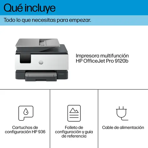 OfficeJet Pro 9120b Inalámbrico All-in-One Color Impresora, Impresión a doble cara  Copiadora y escáner - Imagen 5