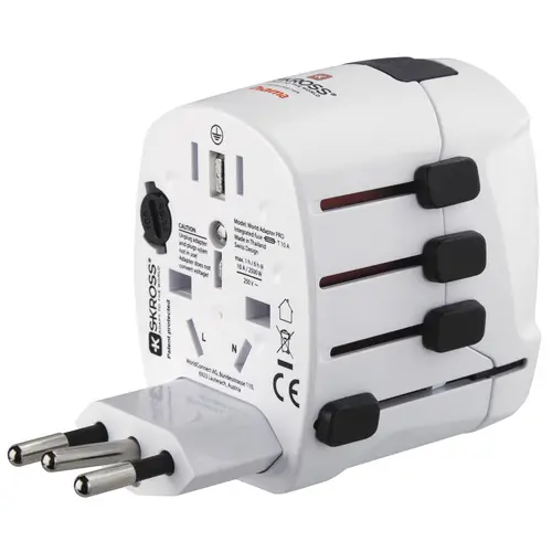 World Travel Pro adaptador de enchufe eléctrico Universal Blanco - Imagen 10