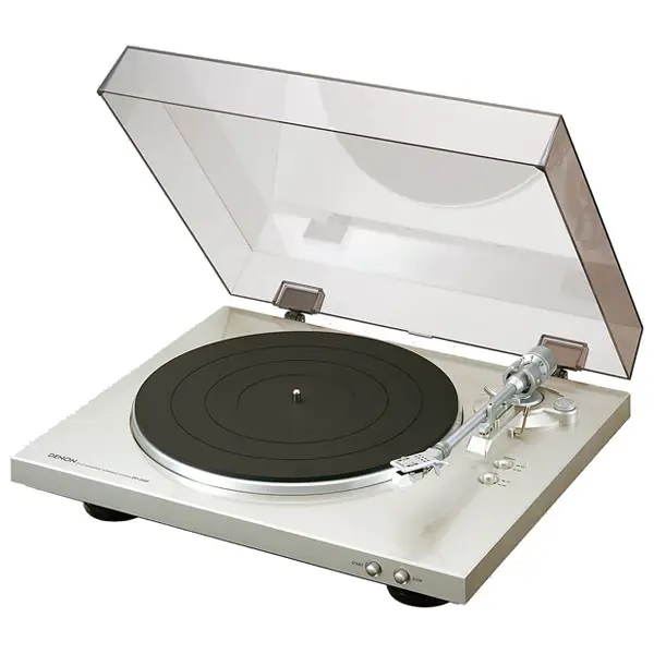 DP-300F Tocadiscos de tracción por correa Negro, Plata