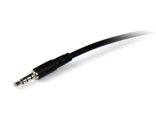 Cable de 2m de Extensión Alargador de Auriculares Headset Mini-Jack 3,5mm 4 pines Macho a Hembra - Imagen 2