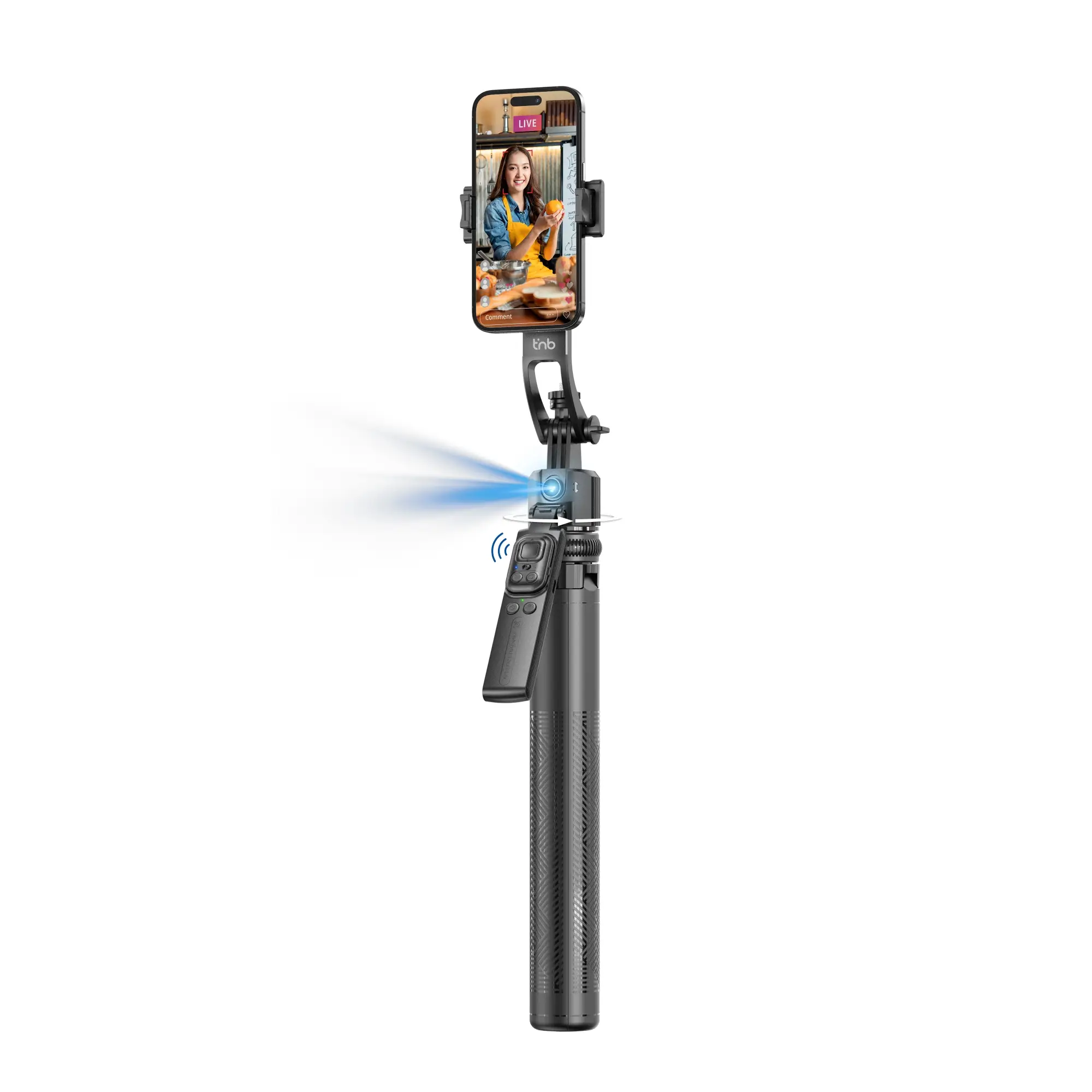 INTRIPODCAM tripode Smartphone 3 pata(s) Negro