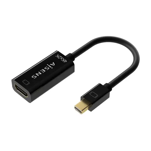 Conversor Mini DP V1.2 a HDMI V1.4 4K@30Hz, MDP/M-HDMI A/H, Negro, 15CM - Imagen 1