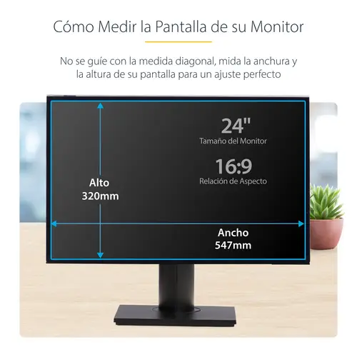 Filtro de Privacidad 16:9 para Monitor de 24" - Colgante - Protector Acrílico de Pantalla - Ángulo de Visión de +/- 30° - Brillante - Imagen 19