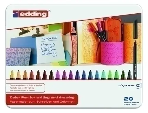 ROTUL.EDDING 1200 CAJA METAL de 20