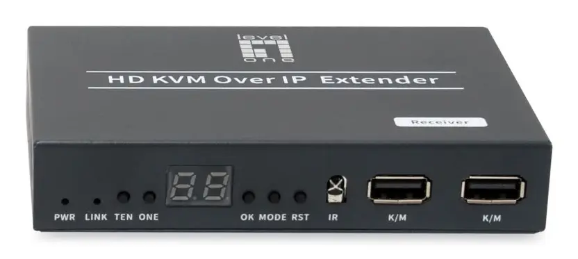 HVE-6701R extensor audio/video Receptor AV Negro