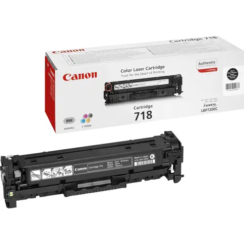 CRG-718 Bk cartucho de tóner 1 pieza(s) Original Negro - Imagen 1