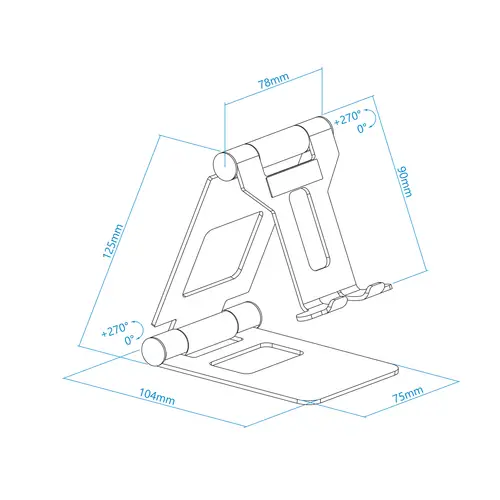Keops Soporte pasivo Teléfono móvil/smartphone, Tablet/UMPC Oro - Imagen 11
