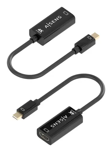 Conversor MINI DP a HDMI 4K@60Hz, MINI DP/M-HDMI/H, Negro, 15cm - Imagen 3