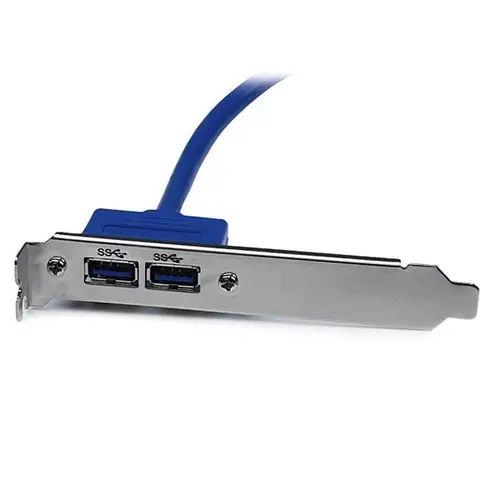 Cabezal Bracket de 2 puertos USB 3.0 SuperSpeed con conexión a Placa Base - Imagen 2