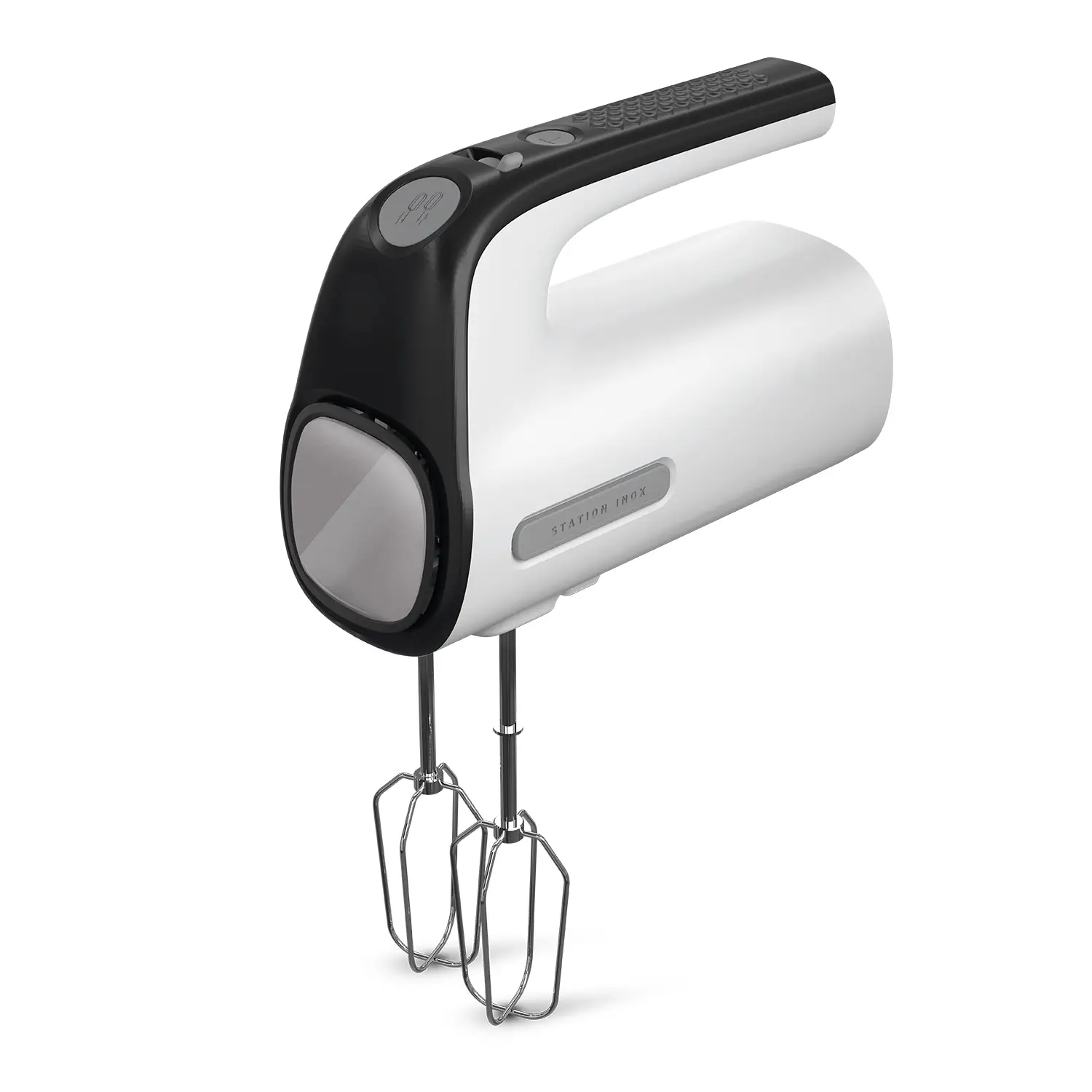Station Inox Batidora de mano 500 W Negro, Blanco