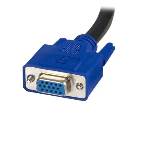 Cable KVM de 1,8m Todo en Uno VGA USB A USB B HD15 - 6ft Pies 2 en 1 - Imagen 4