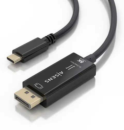 Cable Conversor Bidireccional USB-C A DISPLAYPORT 8K@60Hz, USB-C/M-DP/M, Negro, 1.8m - Imagen 3