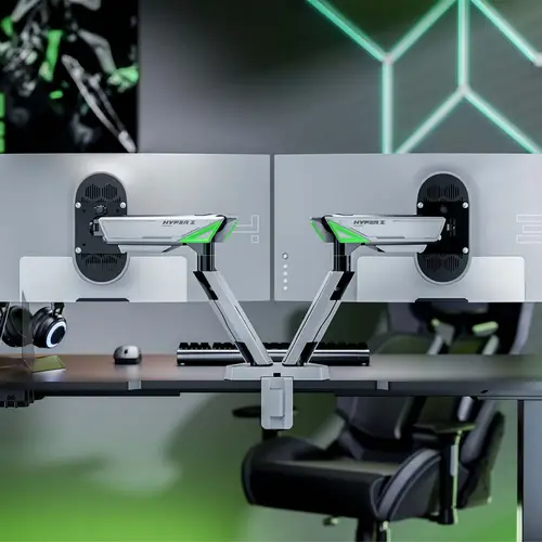 DT38TSR-345 soporte para monitor 96,5 cm (38") Escritorio Negro, Blanco - Imagen 5