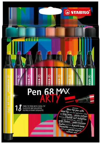 Pen 68 MAX rotulador Colores surtidos 18 pieza(s) - Imagen 1