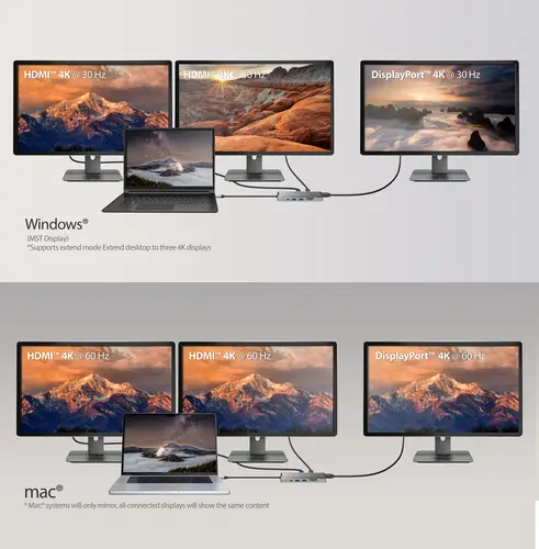 JCD397-N Miniestación de acoplamiento 4K60 Elite USB-C® para tres monitores de 10 Gbps - Imagen 8
