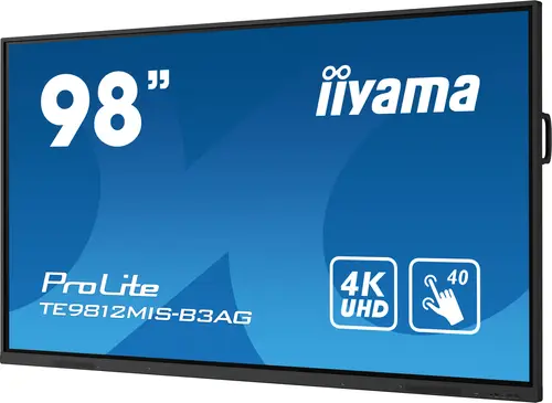 TE9812MIS-B3AG pantalla de señalización Diseño de quiosco 2,49 m (98") LCD Wifi 400 cd / m² 4K Ultra HD Negro Pantalla táctil Procesador incorporado Android 11 24/7 - Imagen 5