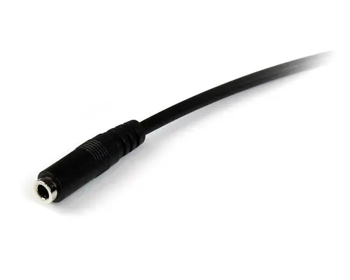 Cable de 1m de Extensión Alargador de Auriculares Headset Mini-Jack 3,5mm 4 pines Macho a Hembra - Imagen 3