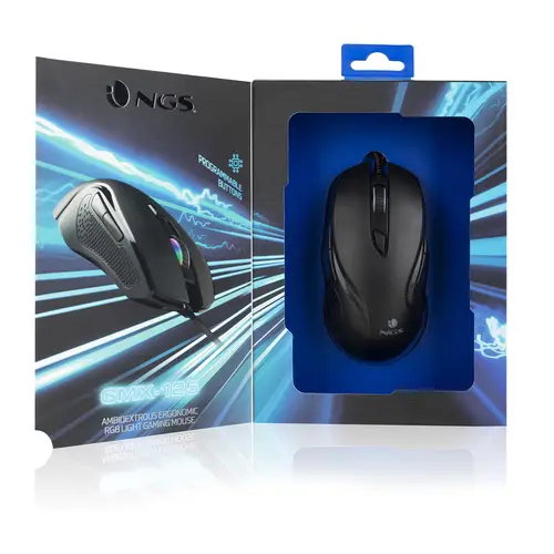 GMX-125 ratón Juego Ambidextro USB tipo A Óptico 7200 DPI - Imagen 6