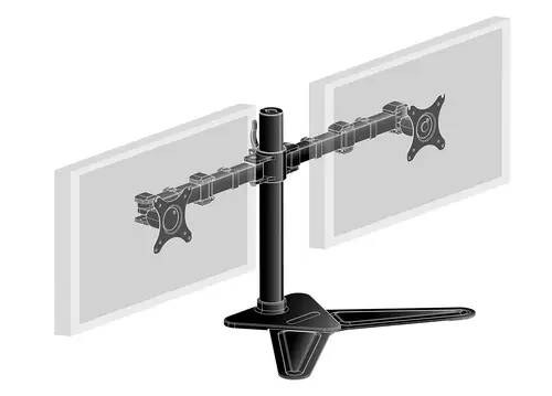 DS1002D-B1 soporte para monitor 81,3 cm (32") Escritorio Negro - Imagen 3