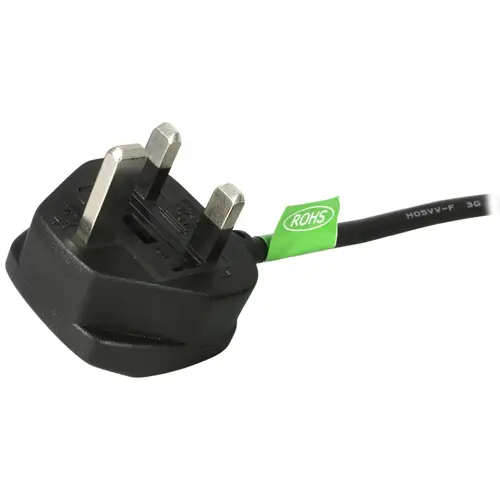 Cable de 1m (3 pies) de Alimentación de Ordenador para el Reino Unido UK, BS1363 a C13, 18AWG, 10A 250V, Cable Inglés de Corriente de Repuesto, Cable de Alimentación de TV - Imagen 2