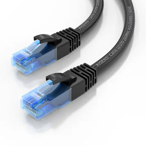 Cable De Red Latiguillo RJ45 Cat.6 UTP AWG26 CCA, Negro, 0.5 cm - Imagen 3