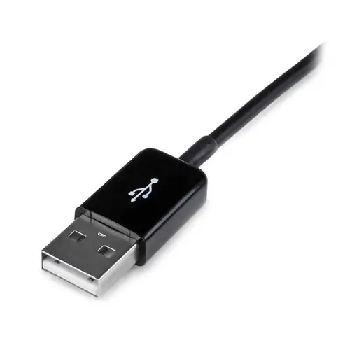 Cable Adaptador 2m Conector Dock USB para Samsung Galaxy Tab - Negro - USB A Macho - Imagen 2