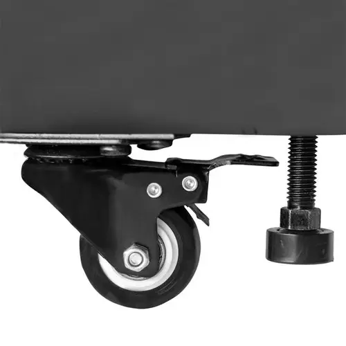 Armario Rack para Servidores 22U 19" 4 Columnas - Rack de Servidores con Cerradura y Seguro - Rack con Ruedas y Carriles de Montaje Ajustables para Equipo de Red - Imagen 2