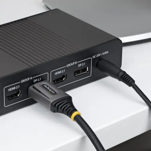 Cable DisplayPort 2.1 de 2m - Cable DP80 Certificado VESA - Cable DP 2.1 - 10K/8K 60Hz, 16K 60Hz/8K 240Hz con DSC 1.2a Sin Comprimir - Cable para Monitor DP - Imagen 7