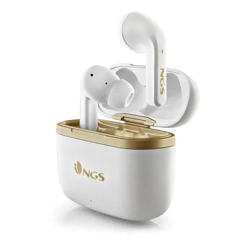 ARTICA TROPHY Auriculares Inalámbrico Dentro de oído Llamadas/Música USB Tipo C Bluetooth Oro, Blanco - Imagen 1