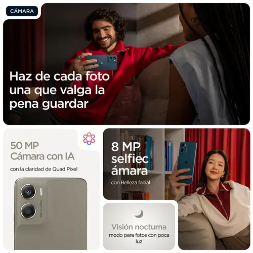 moto g06 power 17,5 cm (6.88") SIM doble Android 15 4G USB Tipo C 4 GB 256 GB 7000 mAh Caqui - Imagen 14