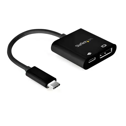 Cable de 1m USB-C a DisplayPort 1.4 HBR3 con Entrega de Alimentación PD de 60W - Convertidor Adaptador de Vídeo USB Tipo C 8K60Hz/4K120Hz - Compatible Thunderbolt 3 - Imagen 1