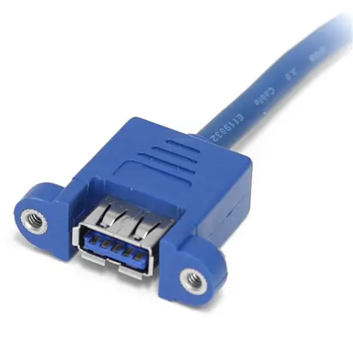 Cable Extensor 50cm 2 Puertos USB 3.0 para Montaje en Panel conexión a Placa Base - Hembra USB A - Imagen 3
