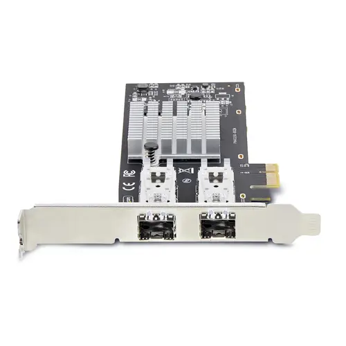Tarjeta PCIe 2.1x1 de Red de Fibra Óptica/Cobre Ethernet 1Gb SFP de 2 Puertos - Chipset Controlador Intel I350-AM2 - Cobre de 1000BASE/Fibra Óptica - NIC - Imagen 3