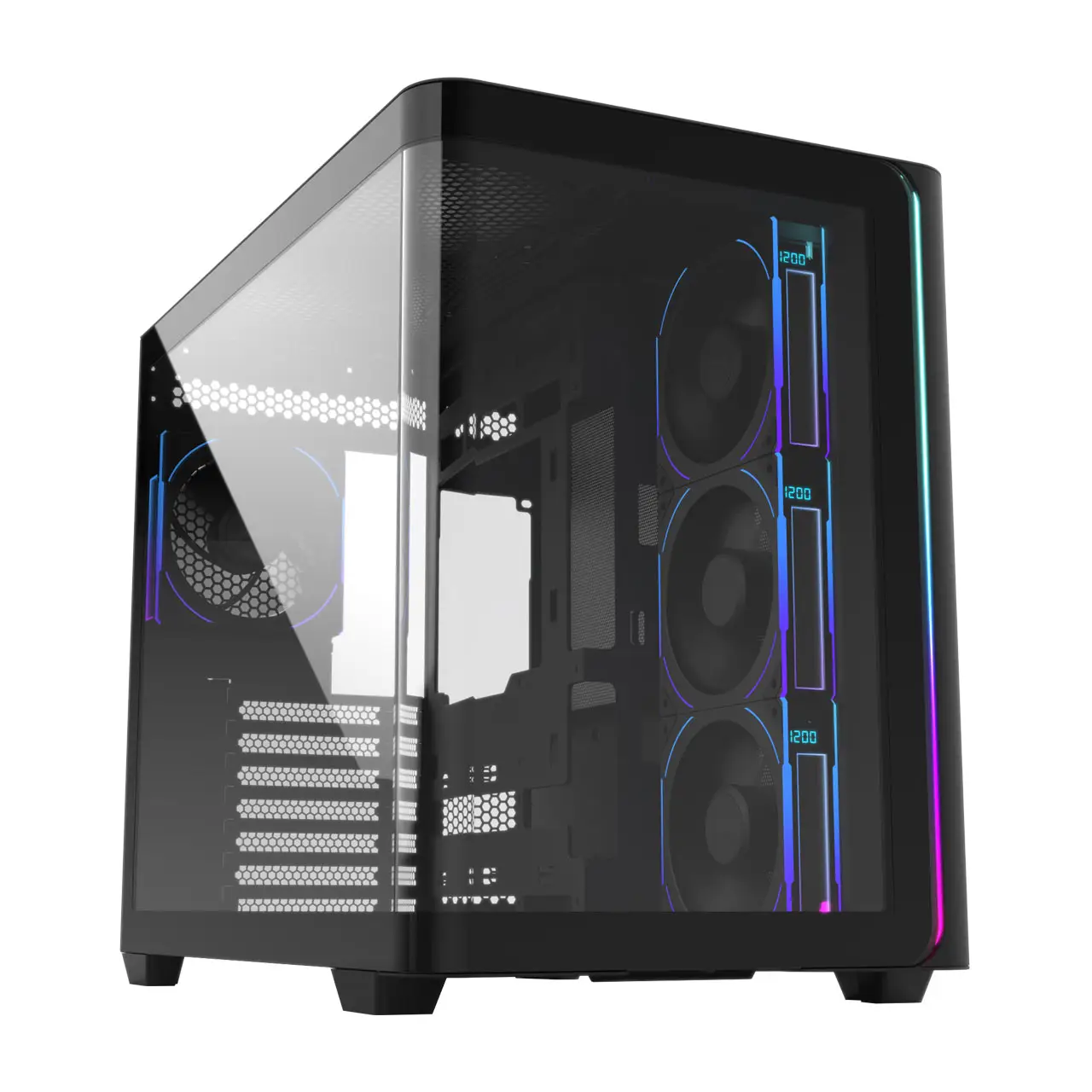 M580-BP Plus Carcasa Midi Tower mITX, mATX Negro ARGB