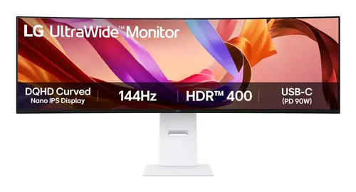49U950A-W pantalla para PC 124,5 cm (49") 5120 x 1440 Pixeles Dual QHD LED Negro, Blanco - Imagen 1