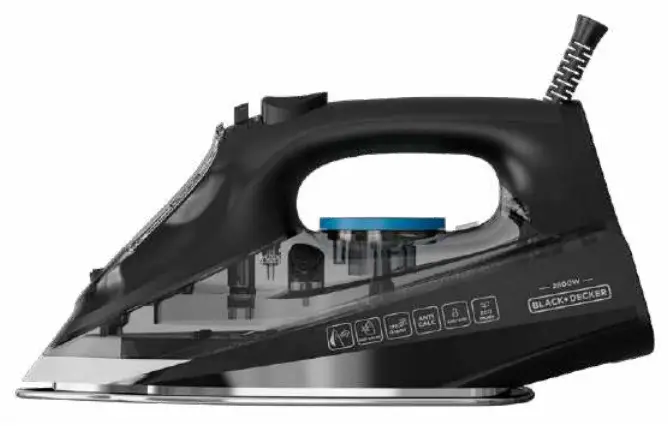 BXIR2805E Suela de cerámica 2800 W Azul, Negro