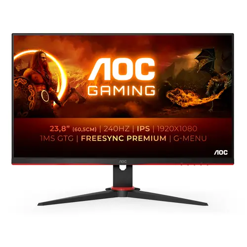 G2 24G2ZE/BK LED display 60,5 cm (23.8") 1920 x 1080 Pixeles Full HD Negro, Rojo - Imagen 1