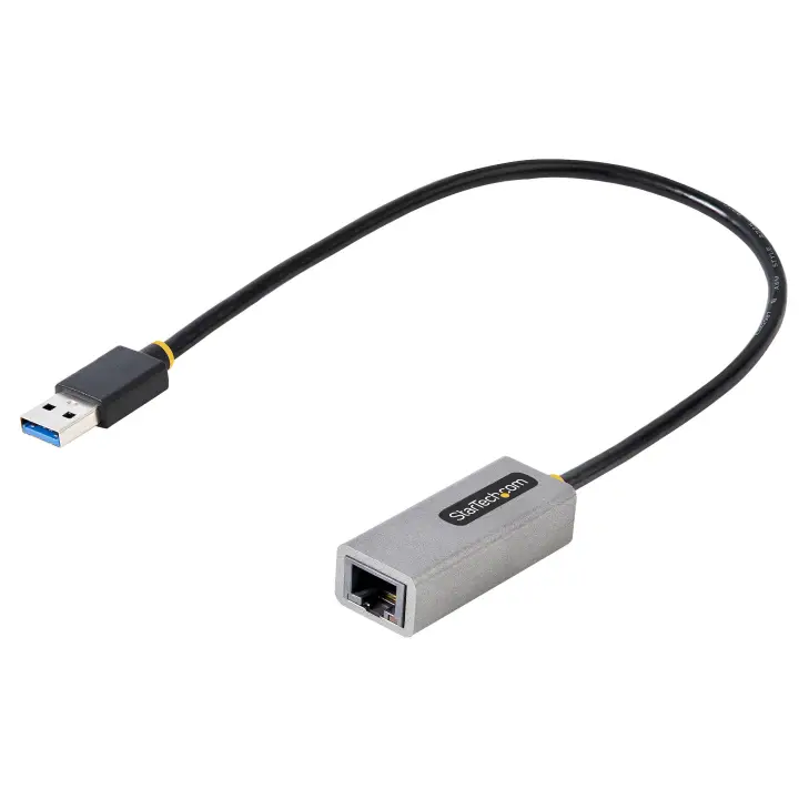 Adaptador USB 3.0 a Ethernet Gigabit de 10/100/1000 para Portátiles - con Cable Incorporado de 30cm - Adaptador USB a RJ45 - Adaptador Externo de Red LAN - sin Controladores