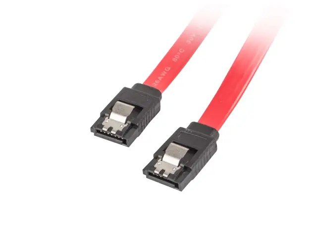 CA-SASA-14CU-0050-R cable de SATA 0,5 m SATA 7-pin Rojo