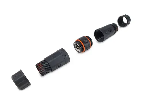 221162 cambiador de género para cable RJ-45 Negro, Naranja - Imagen 2