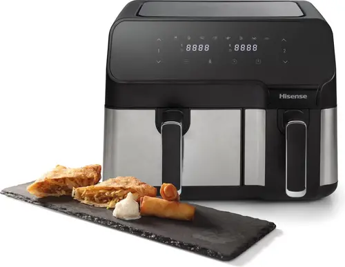 HAF2900D Doble 8,6 L Independiente 1700 W Freidora de aire caliente Negro - Imagen 9