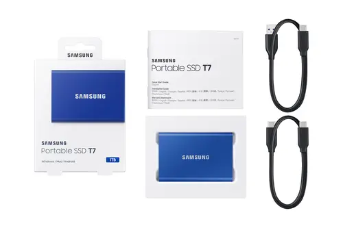 Portable SSD T7 1 TB USB Tipo C 3.2 Gen 2 (3.1 Gen 2) Azul - Imagen 12